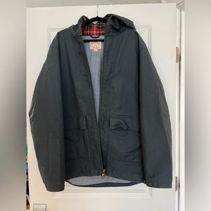 Brooks Brothers Hooded Canvas Raincoat